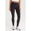 Zella Renew Mélange High Waist Leggings In Black
