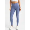 Zella Renew Mélange High Waist Leggings In Blue Indigo Melange