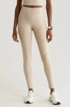 Zella Renew Mélange High Waist Leggings In Tan Thread