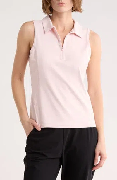 Zella Replay Half Zip Polo Tank In Multi