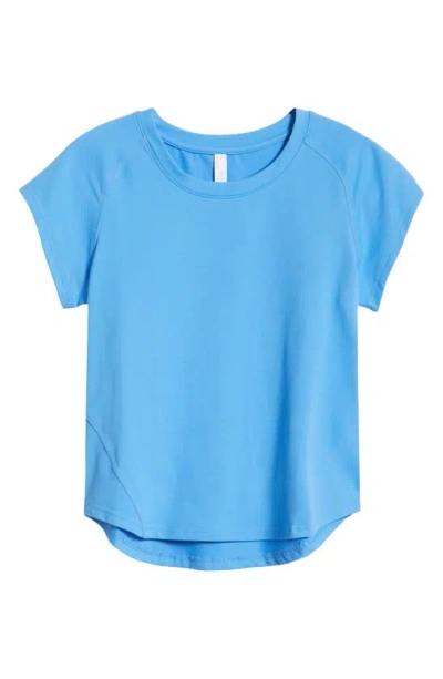 Zella Replay Piqué Performance T-shirt In Blue Lapis