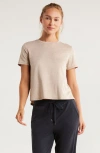 Zella Restore Soft Lite Relaxed Tee In Neutral