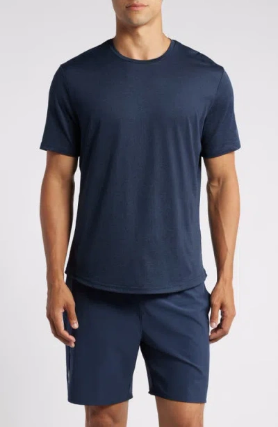 Zella Restore Soft Performance T-shirt In Navy Eclipse