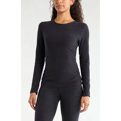 Zella Restore Soft Ruched T-shirt In Black