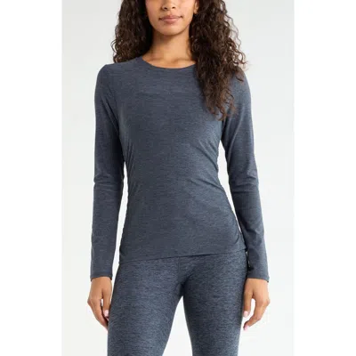 Zella Restore Soft Ruched T-shirt In Gray