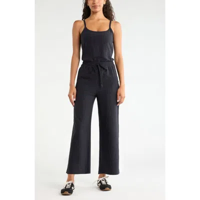 Zella Restore Soft Wide Leg Jumpsuit In Blue