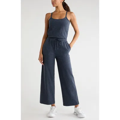 Zella Restore Soft Wide Leg Jumpsuit In Blue