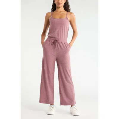 Zella Restore Soft Wide Leg Jumpsuit In Pink