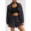 Zella Road Trip Crinkle Jacket In Black