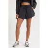 Zella Road Trip Crinkle Nylon Shorts In Black