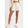 Zella Road Trip Crinkle Nylon Shorts In Grey Moonbeam