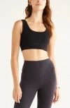 Zella Seamless Sports Bra In Black