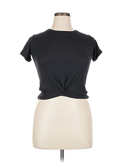 Pre-owned Zella Short Sleeve T-shirt In Black