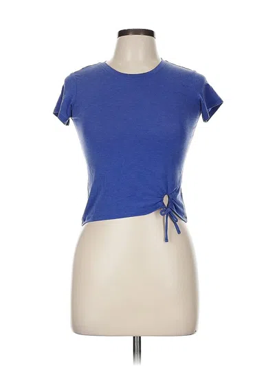 Pre-owned Zella Short Sleeve T-shirt In Blue