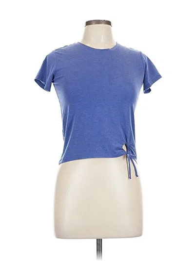 Pre-owned Zella Short Sleeve T-shirt In Blue