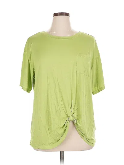 Pre-owned Zella Short Sleeve T-shirt In Green