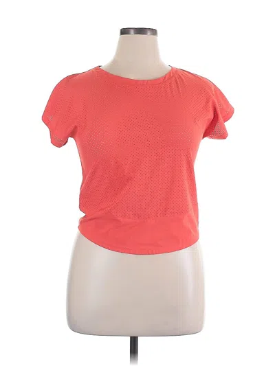 Pre-owned Zella Short Sleeve T-shirt In Orange