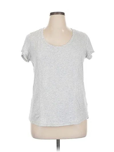 Pre-owned Zella Short Sleeve T-shirt In Silver
