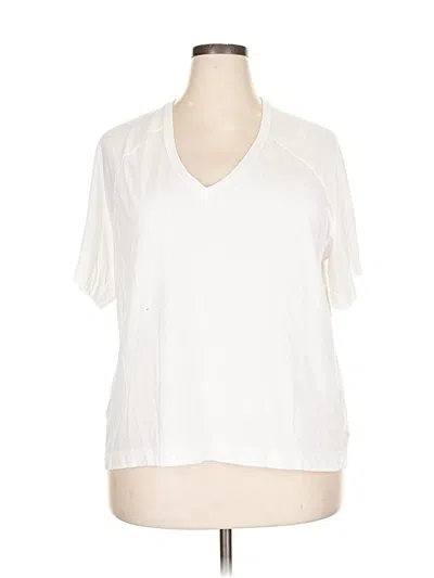 Pre-owned Zella Short Sleeve T-shirt In White