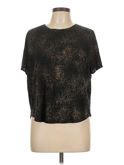 Pre-owned Zella Short Sleeve T-shirt In Black