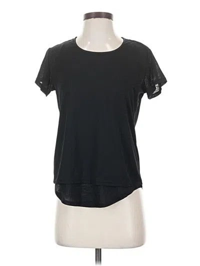 Pre-owned Zella Short Sleeve T-shirt In Black