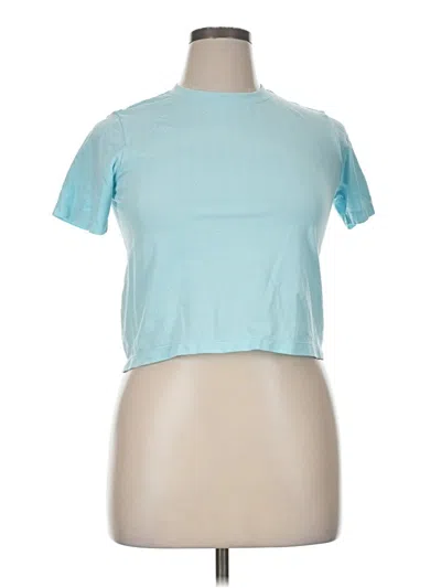 Pre-owned Zella Short Sleeve T-shirt In Blue