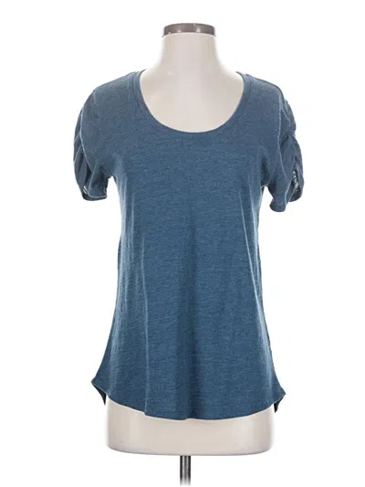 Pre-owned Zella Short Sleeve T-shirt In Blue