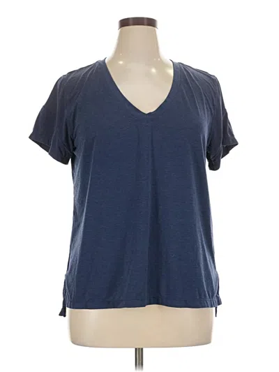 Pre-owned Zella Short Sleeve T-shirt In Blue