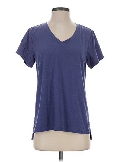 Pre-owned Zella Short Sleeve T-shirt In Blue