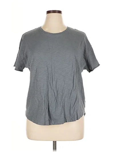 Pre-owned Zella Short Sleeve T-shirt In Gray
