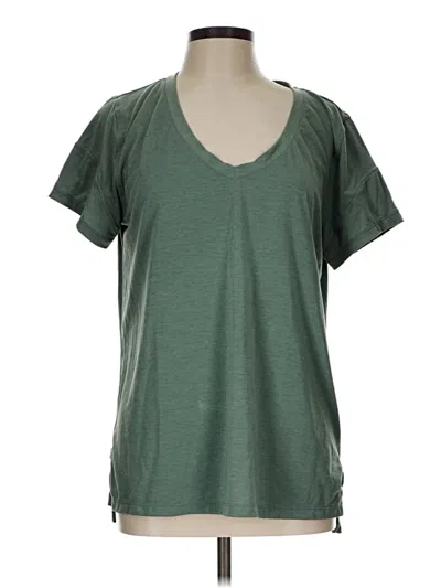 Pre-owned Zella Short Sleeve T-shirt In Green