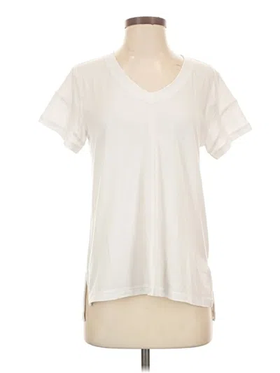 Pre-owned Zella Short Sleeve T-shirt In Ivory