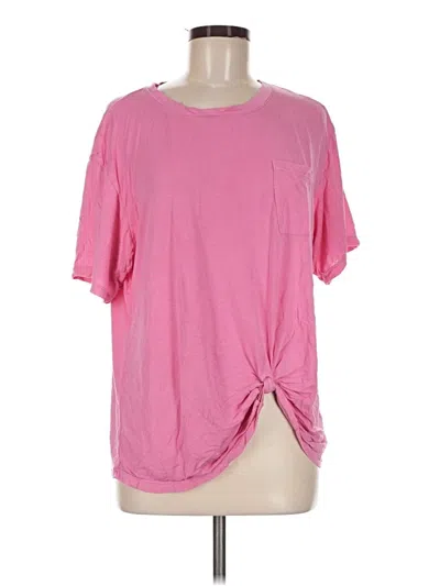 Pre-owned Zella Short Sleeve T-shirt In Pink