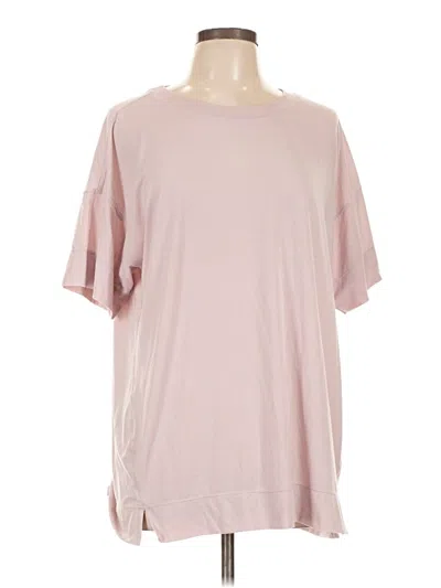 Pre-owned Zella Short Sleeve T-shirt In Pink