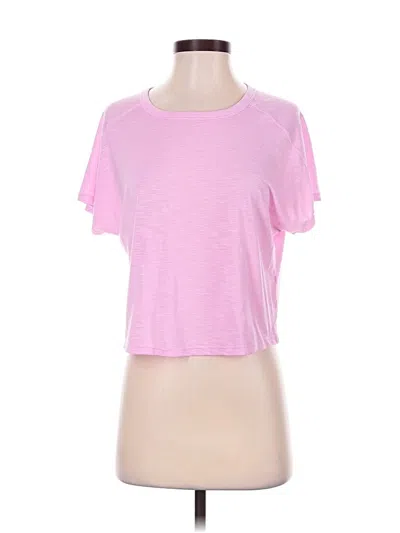 Pre-owned Zella Short Sleeve T-shirt In Pink