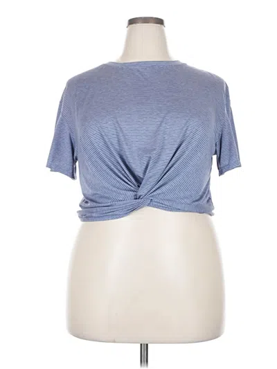 Pre-owned Zella Short Sleeve T-shirt In Purple
