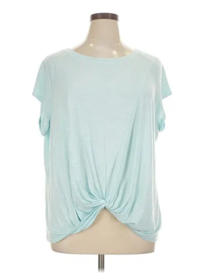 Pre-owned Zella Short Sleeve T-shirt In Teal