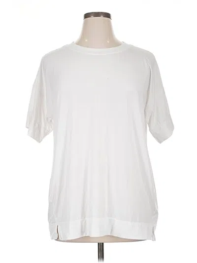 Pre-owned Zella Short Sleeve T-shirt In White