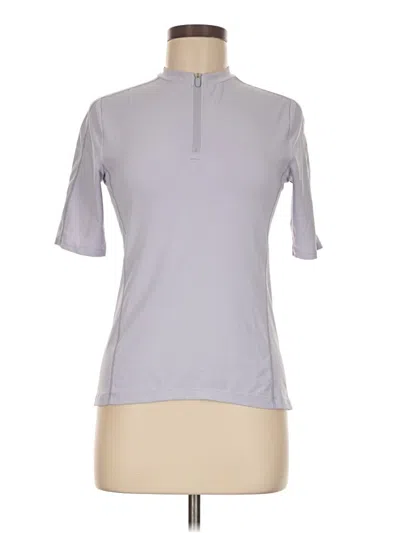 Pre-owned Zella Short Sleeve Turtleneck In Gray