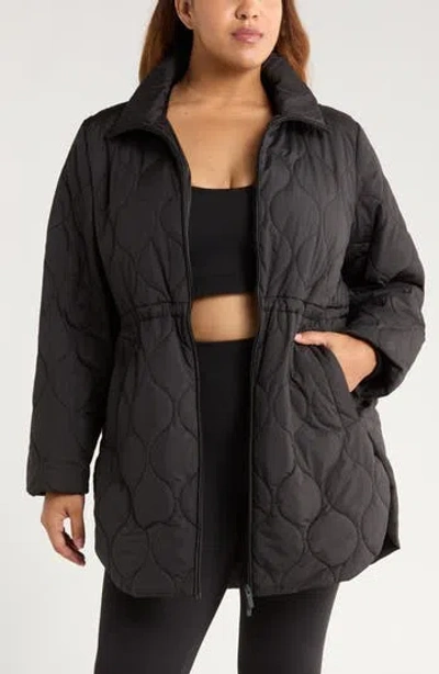 Zella Skyline Quilted Jacket In Black
