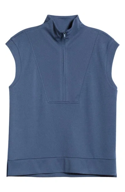 Zella Sleeveless Mesh Top In Blue