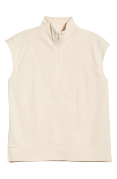 Zella Sleeveless Mesh Top In White