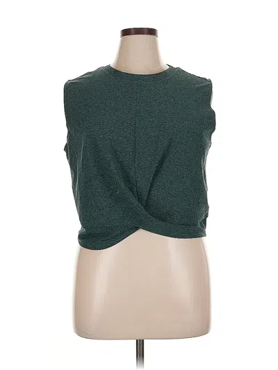 Pre-owned Zella Sleeveless T-shirt In Green