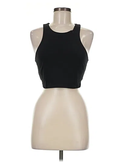 Pre-owned Zella Sleeveless Top Black Halter Neckline Tops
