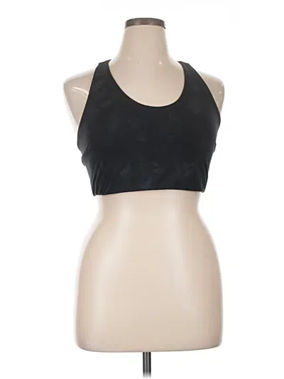 Pre-owned Zella Sleeveless Top Black Solid Pattern Halter Neckline Tops