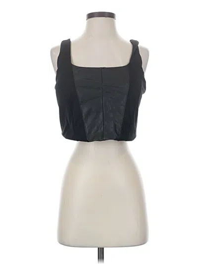 Pre-owned Zella Sleeveless Top Black Sweetheart Neckline Tops