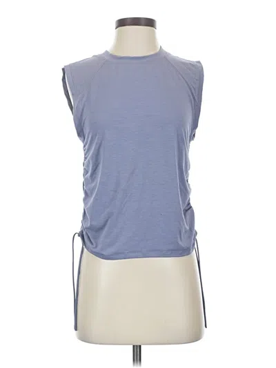 Pre-owned Zella Sleeveless Top Blue Halter Neckline Tops