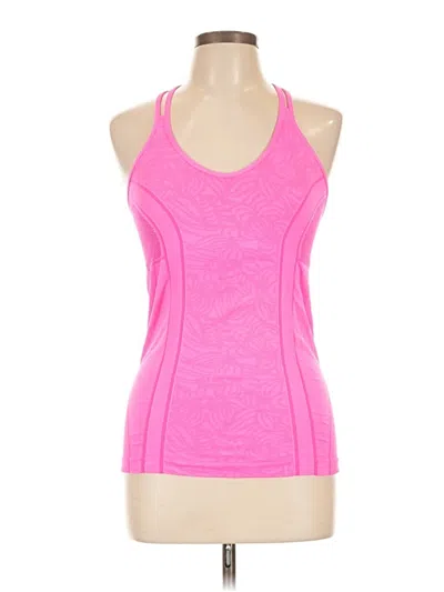 Pre-owned Zella Sleeveless Top Pink Halter Neckline Tops