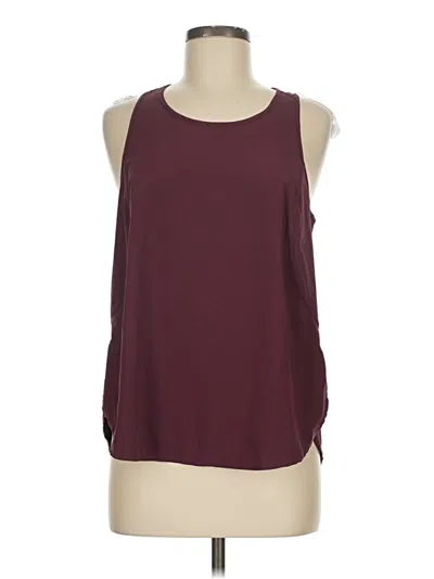 Pre-owned Zella Sleeveless T-shirt In Burgundy