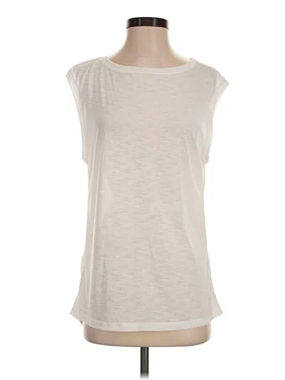 Pre-owned Zella Sleeveless T-shirt In Ivory